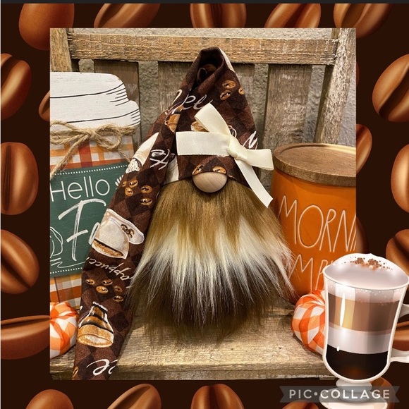 🧋Coffee Gnome, Coffee Decoration, Coffee Lover Gift, Tiered Tray Decor - Picture 5 of 5